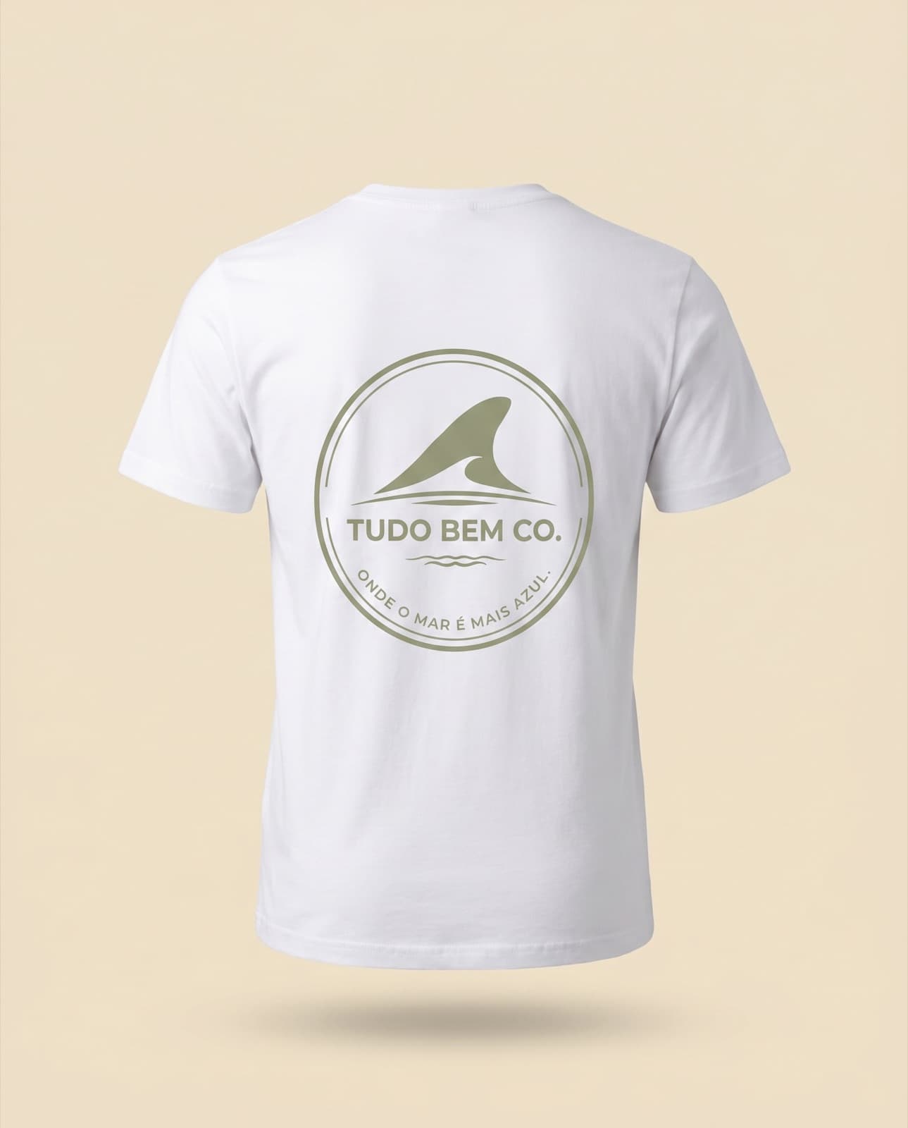 Tide Line Tee — White (alt view)